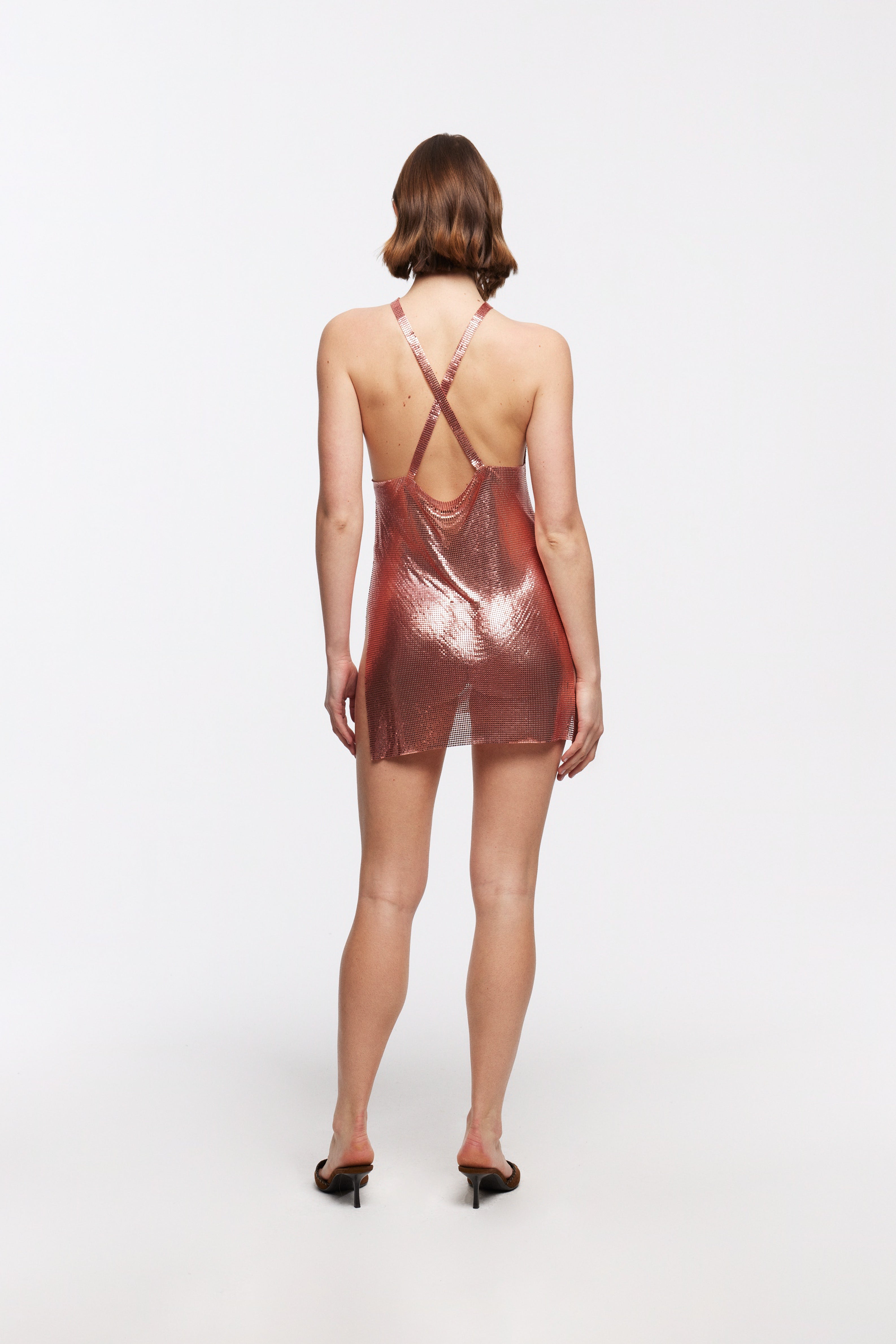 AMIRA DRESS IN ROSE GOLD The Party Edition AMIRA DRESS IN ROSE GOLD The Party Edition